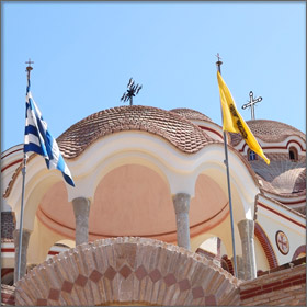 Monasteries on Thassos Island, Greece
